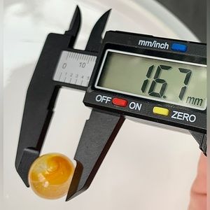 Antique Hand Blown Bubble Glass Transitional Marble Fried Egg